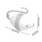 Automatic Rolling Mouse Cat Toy With Glowing Feathers