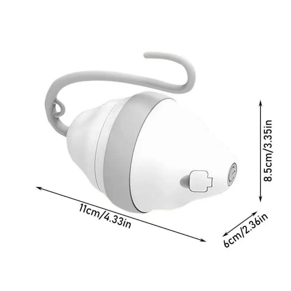 Automatic Rolling Mouse Cat Toy With Glowing Feathers