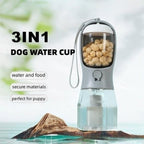 3-in-1 Portable Dog Travel Water Food Cup