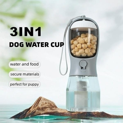 3-in-1 Portable Dog Travel Water Food Cup