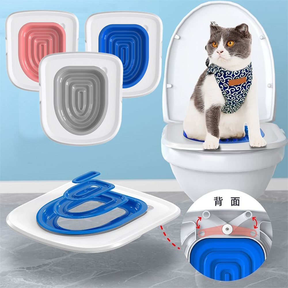 Cat Toilet Training Kit Reusable Litter Mat Trainer