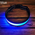 LED Glow Safety Dog Collar With Reflective Stripe