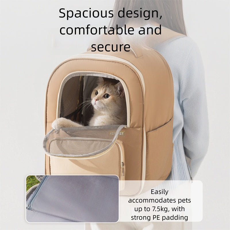 Breathable Mesh Window Pet Carrier Backpack For Cats Dogs