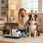 5-in-1 Dog Grooming Vacuum Dryer With Low Noise Clipper