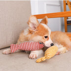 Burlap Catnip Fish Kicker Toys For Indoor Cats