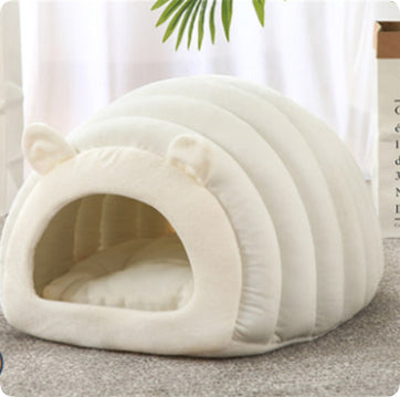 Winter Cave Cat Bed Warm Enclosed Nest For Cats