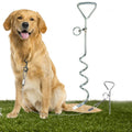 Spiral Dog Tie Out Stake Rust Resistant Secure Yard Anchor