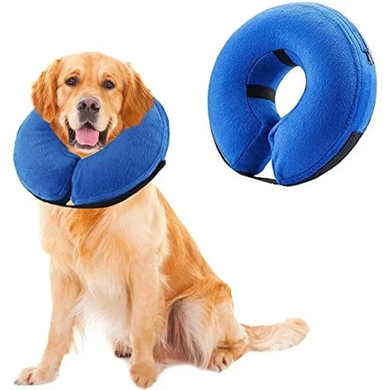Soft Inflatable Recovery Collar For Dogs And Cats