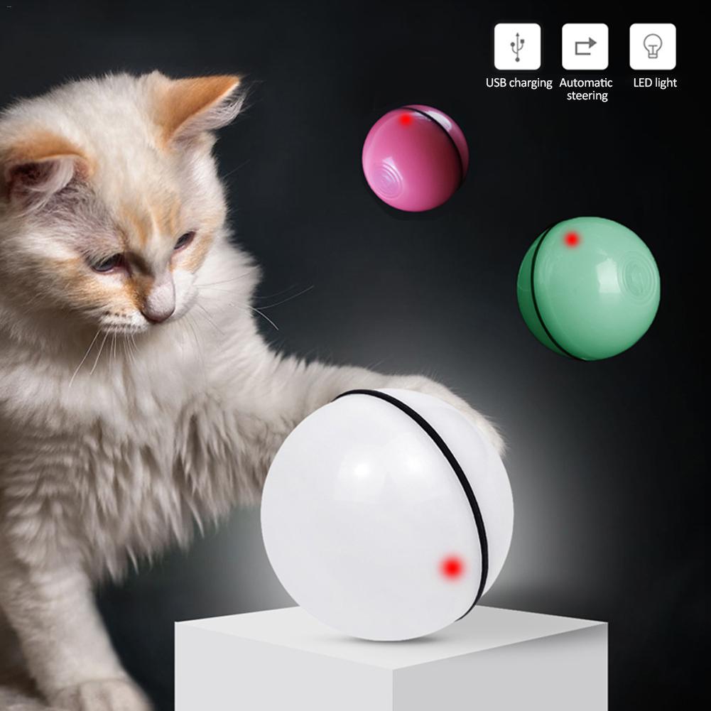 Interactive LED Laser Rolling Ball Toy For Cats