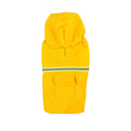 Waterproof Dog Raincoat With Hood And Reflective Safety Stripe