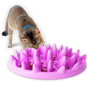 Jungle Puzzle Slow Feeder Bowl For Cats And Dogs